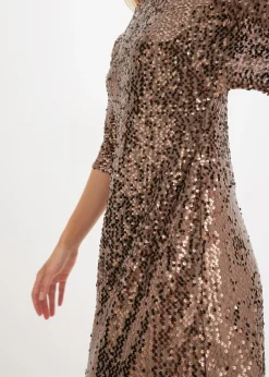 bonprix bonprix Vestido oversize de lentejuelas Negro New