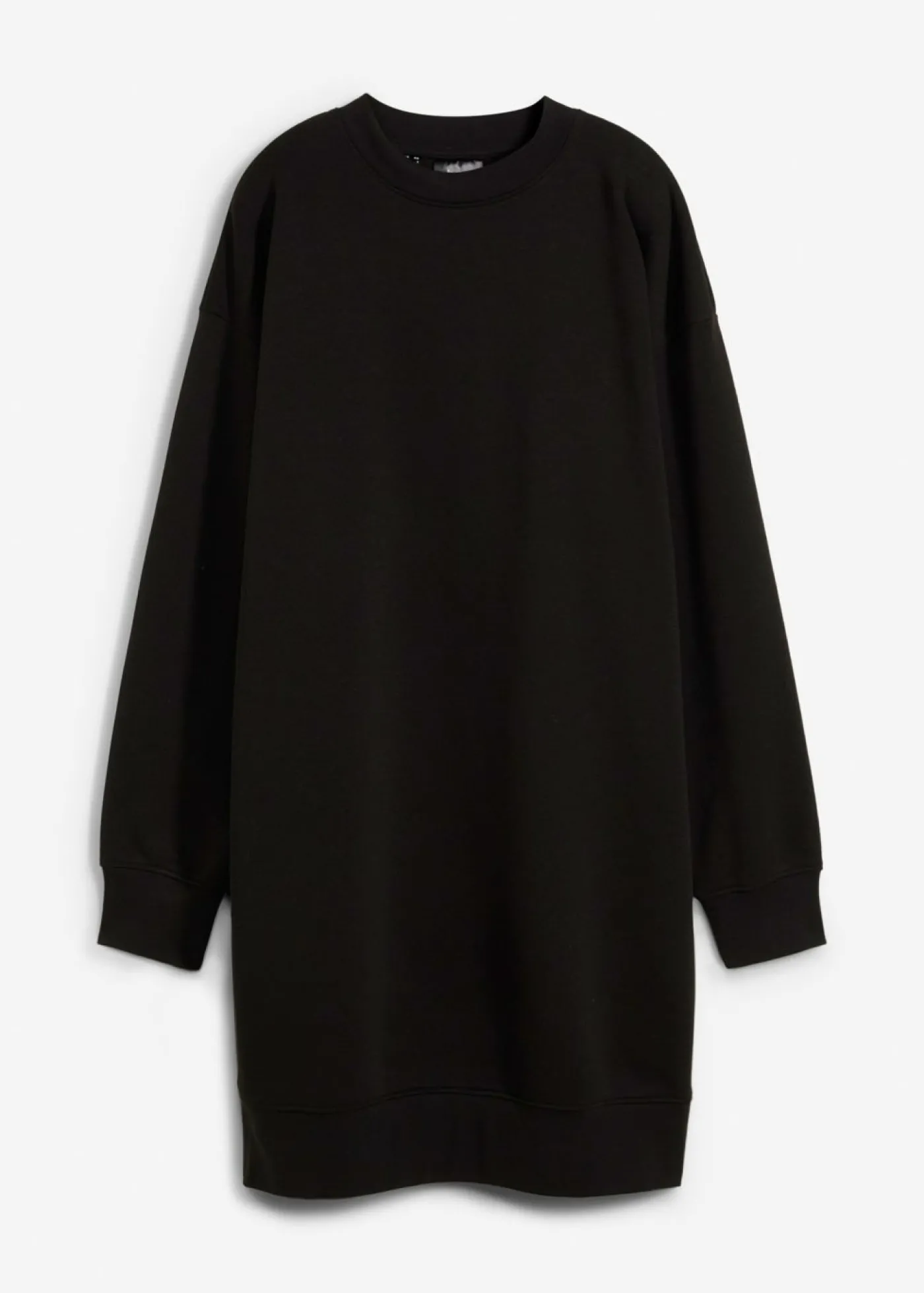 bonprix bonprix Vestido oversize tipo sudadera Negro Hot