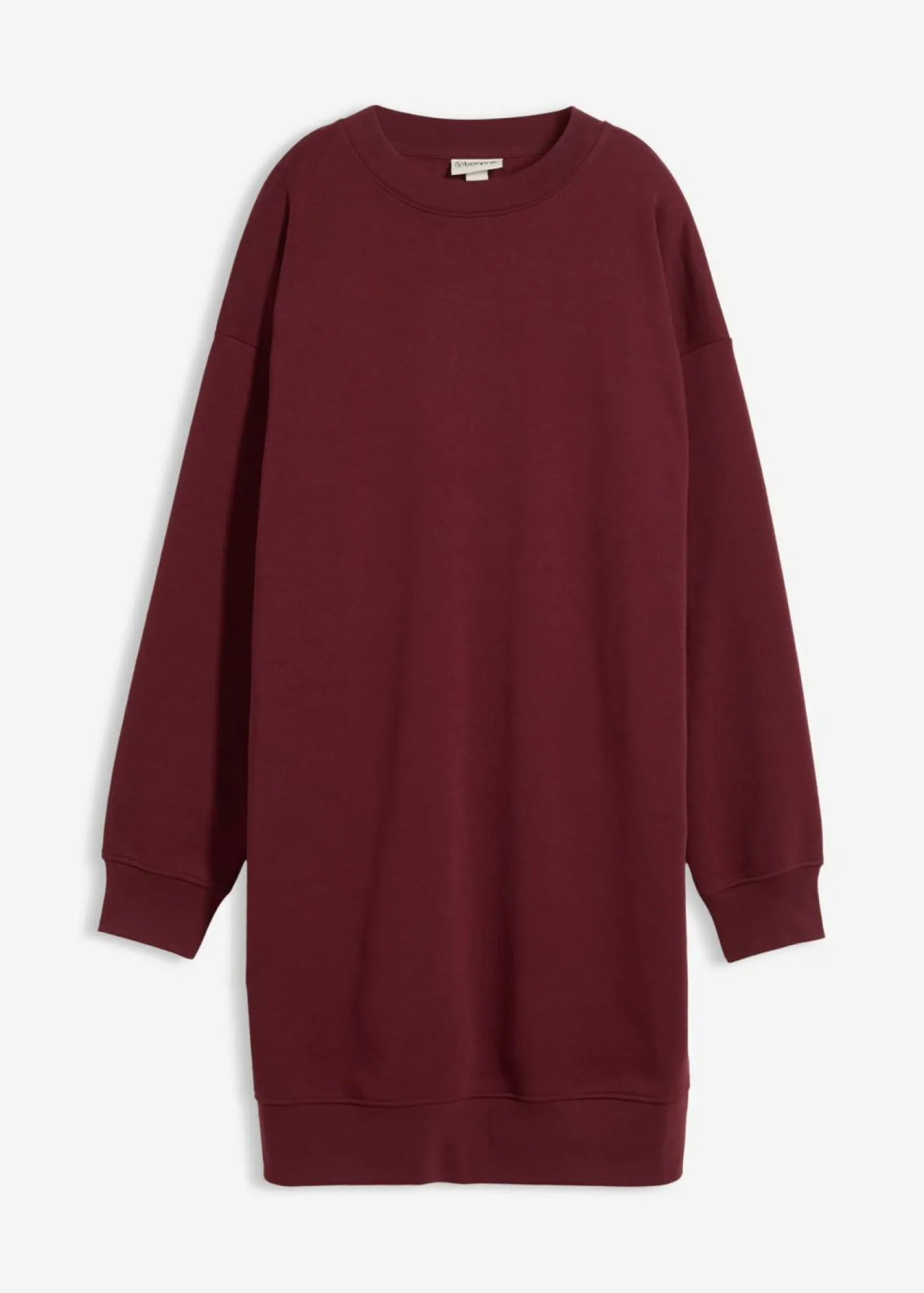 bonprix bonprix Vestido oversize tipo sudadera mora oscuro Online