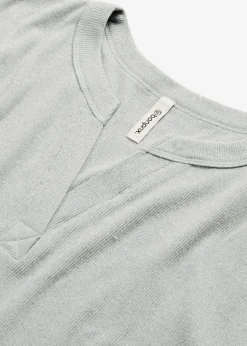 bonprix bonprix Vestido para casa de punto elástico suave Gris jaspeado