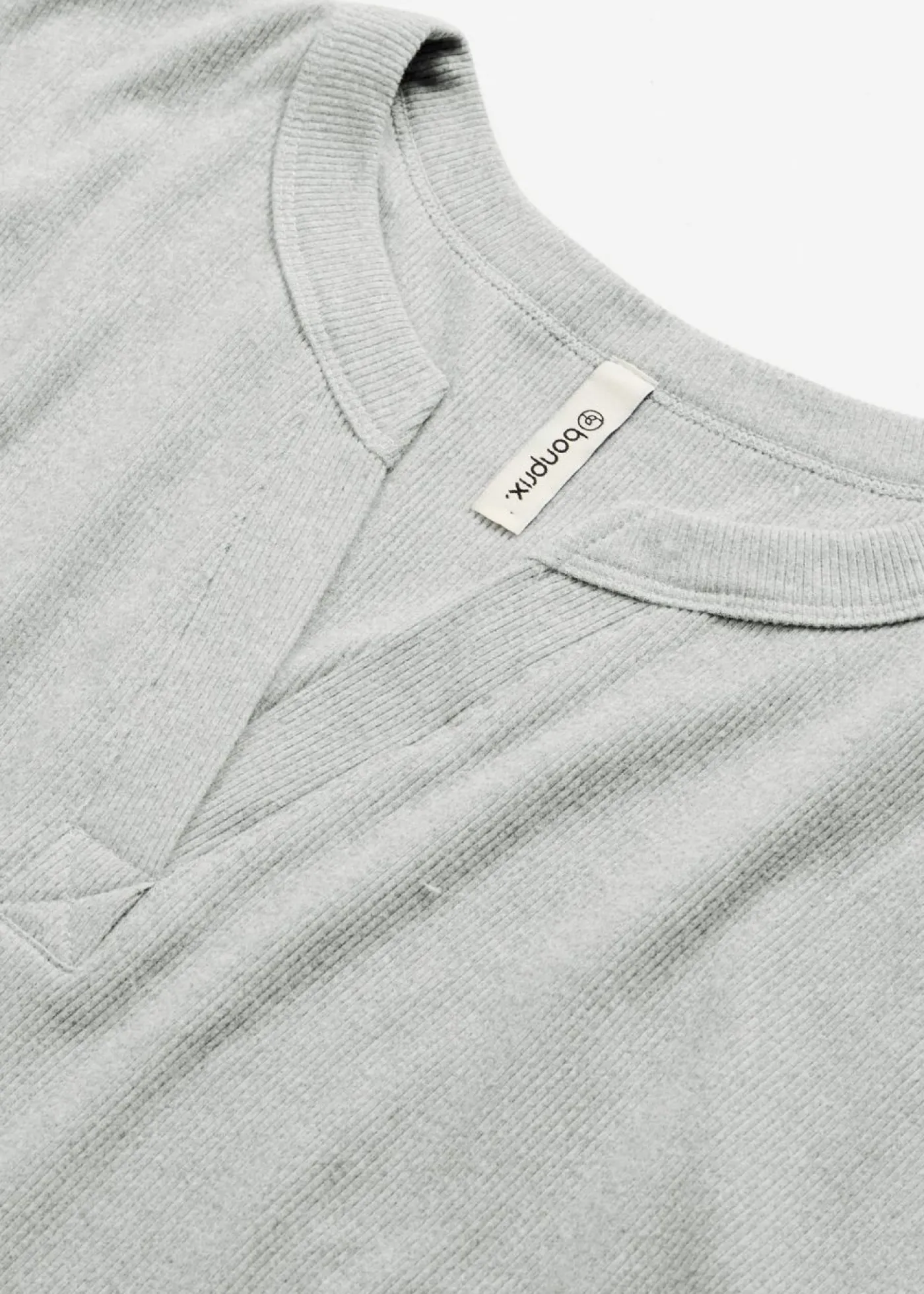 bonprix bonprix Vestido para casa de punto elástico suave Gris jaspeado