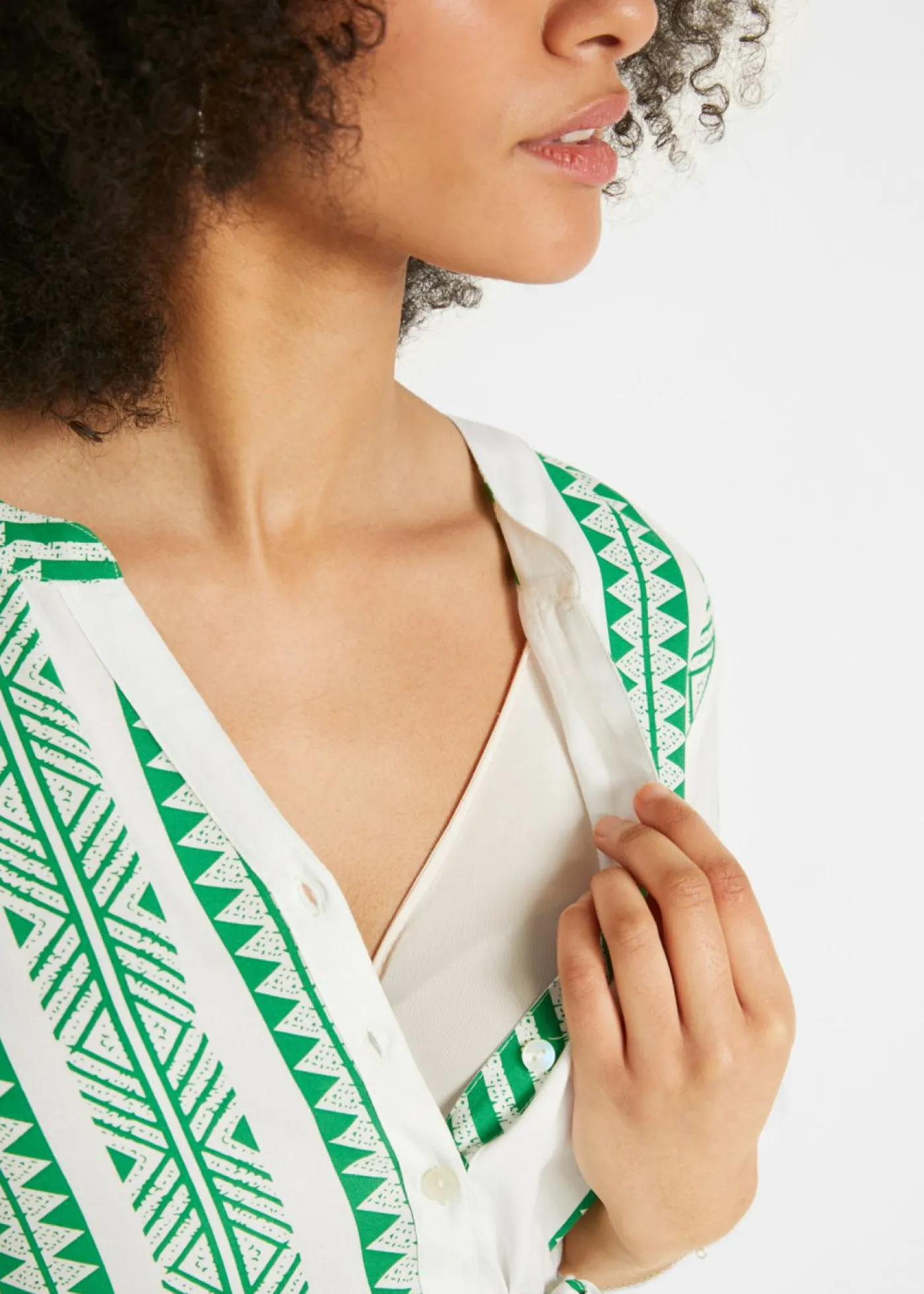 bonprix bonprix Vestido premamá Verde hierba estampado Best