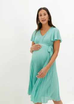 bonprix bonprix Vestido premamá con plisado Malva empolvado New