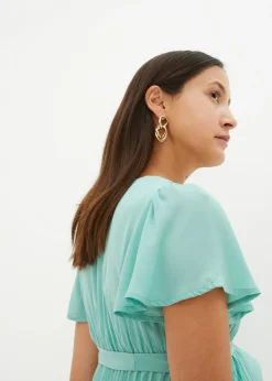 bonprix bonprix Vestido premamá con plisado Malva empolvado New