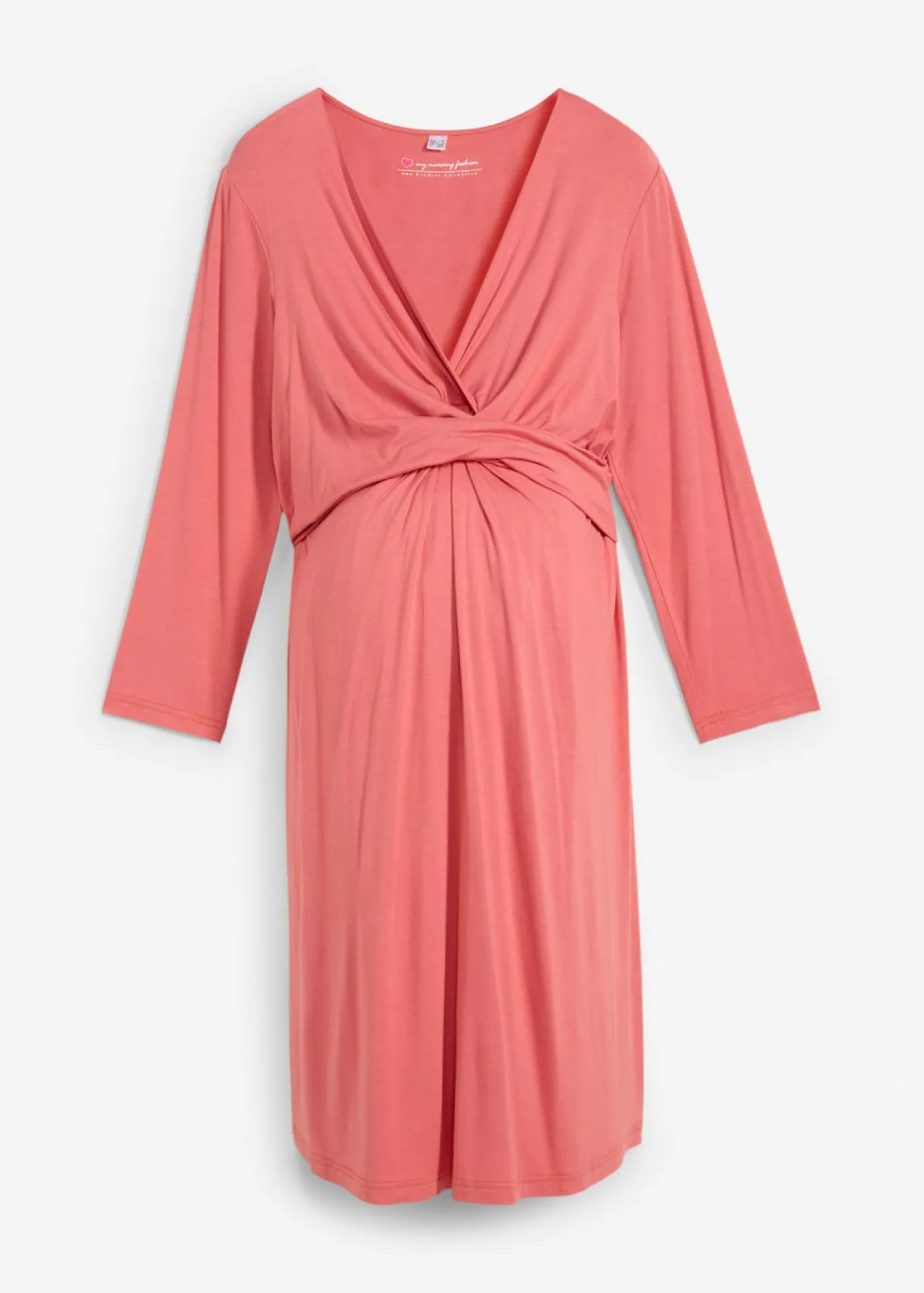 bonprix bonprix Vestido premamá/de lactancia de viscosa sostenible Ruibarbo Outlet