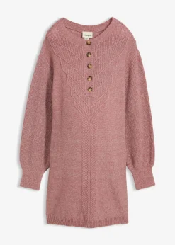 bonprix bonprix Vestido premamá/de lactancia de punto Rosa oscuro