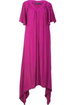 bonprix bonprix Vestido tipo caftán en tejido de crepé orquídea púrpura Sale