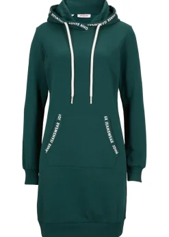 bonprix bonprix Vestido tipo sudadera Verde petróleo Sale