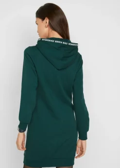 bonprix bonprix Vestido tipo sudadera Verde petróleo Sale