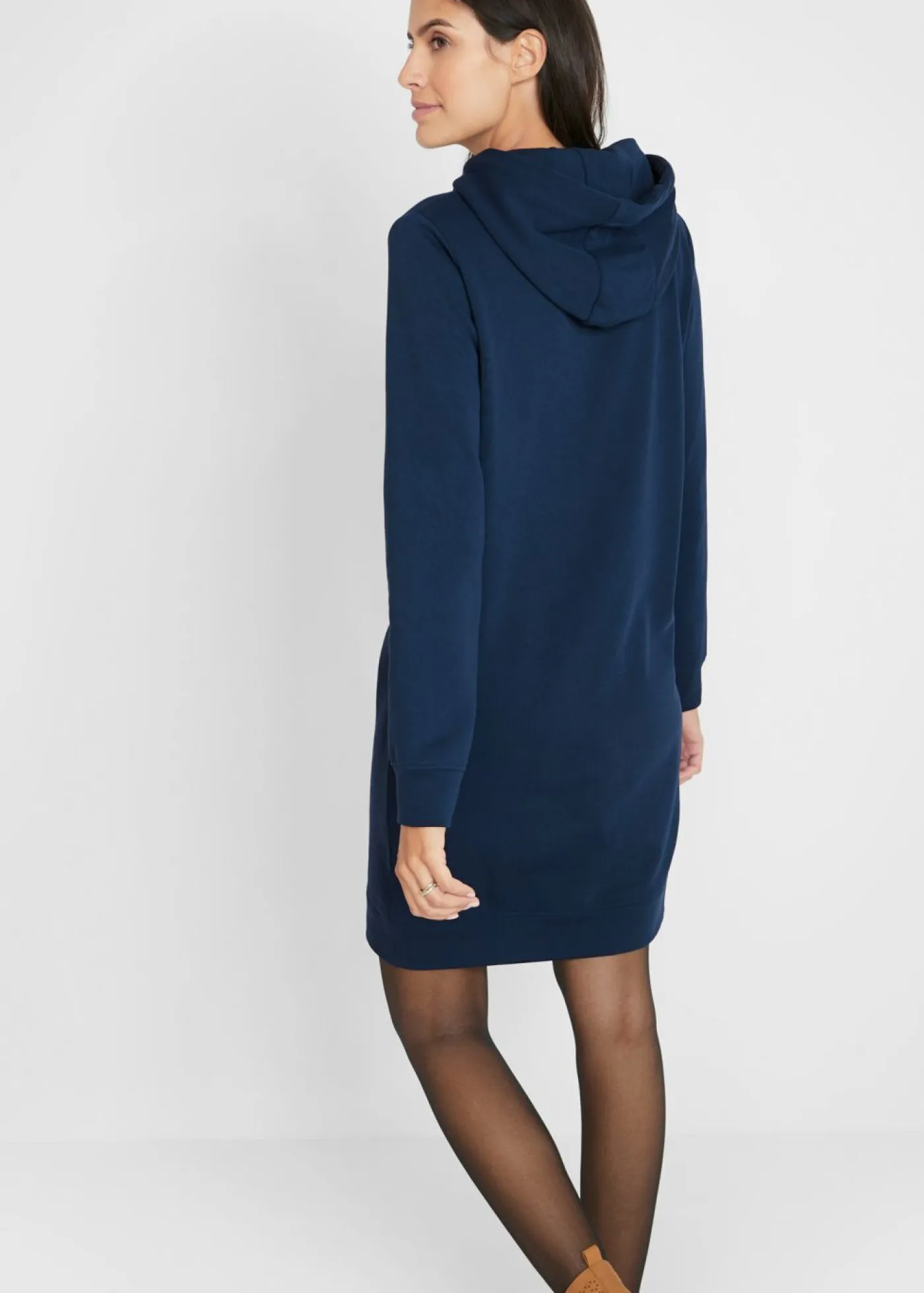 bonprix bonprix Vestido tipo sudadera con capucha Azul oscuro Best