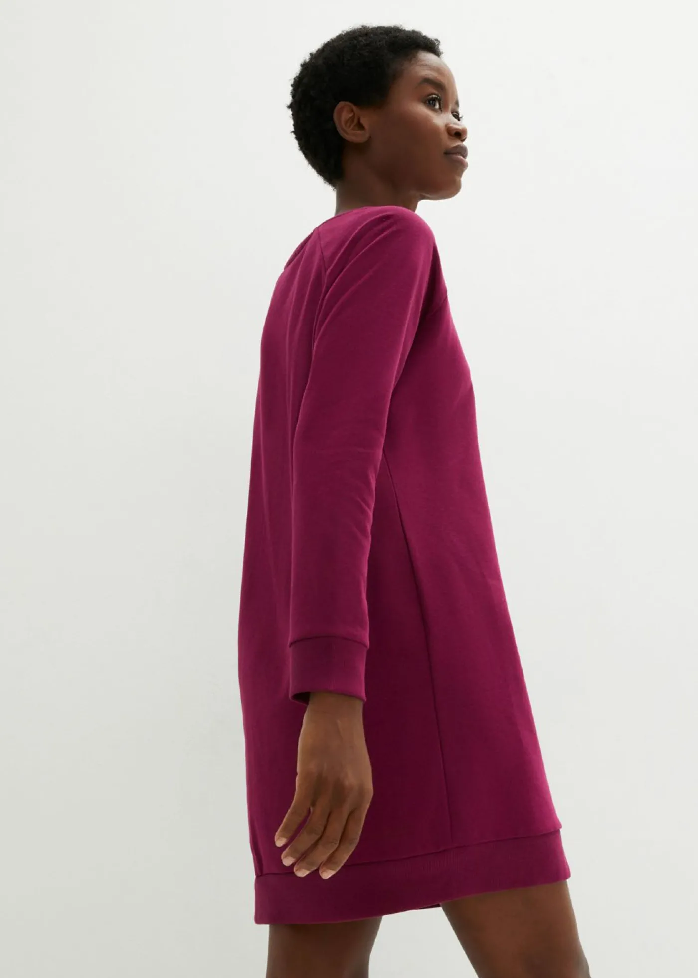 bonprix bonprix Vestido tipo sudadera de felpa suave Baya Discount