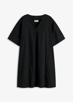 bonprix bonprix Vestido tipo túnica de algodón orgánico puro Negro New