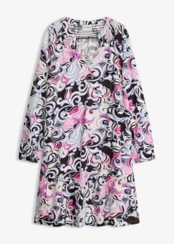 bonprix bonprix Vestido tipo túnica de viscosa fluida Negro Best