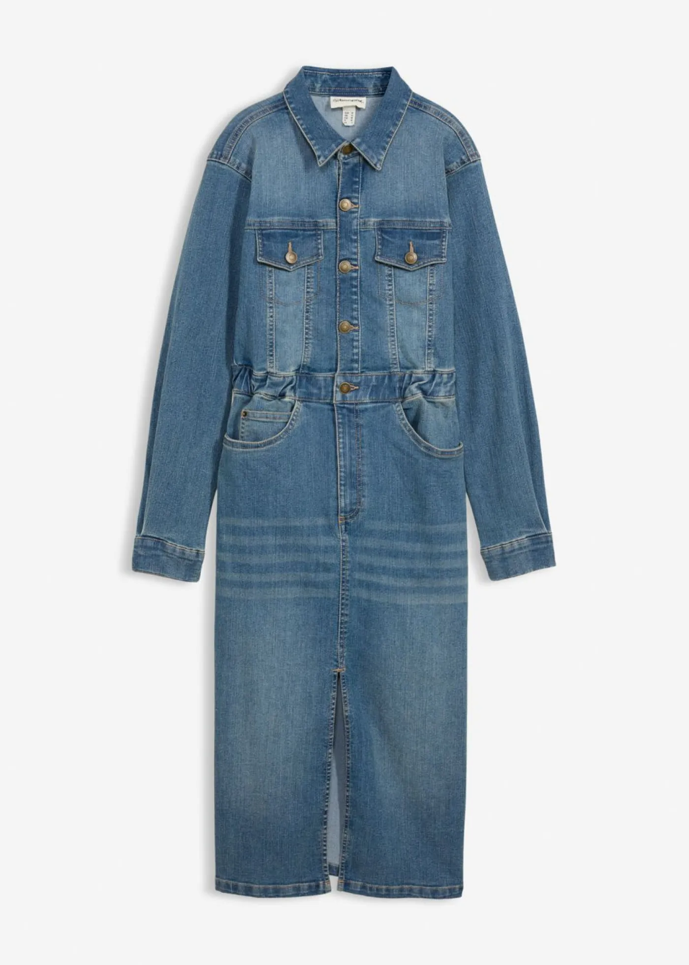 bonprix bonprix Vestido vaquero con algodón orgánico azul medio denim usado Outlet
