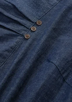 bonprix bonprix Vestido vaquero elástico Azul piedra oscuro Outlet