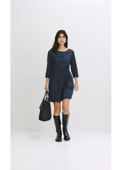 bonprix bonprix Vestido vaquero elástico Azul piedra oscuro Outlet
