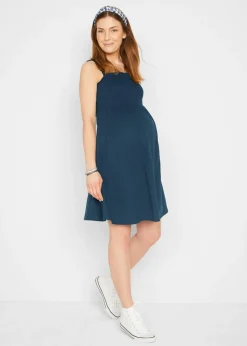 bonprix bonprix Vestidos premamá de algodón orgánico (2 unidades) Azul marino-negro