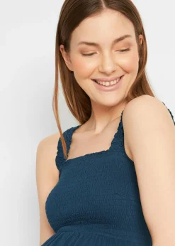 bonprix bonprix Vestidos premamá de algodón orgánico (2 unidades) Azul marino-negro