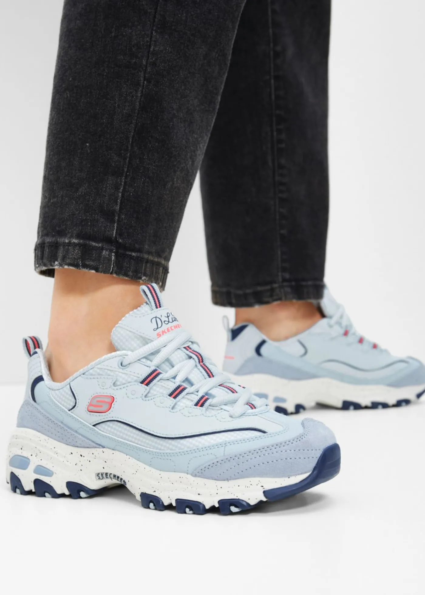 bonprix Skechers Zapatillas chunky de Skechers con espuma viscoelástica Azul claro Discount