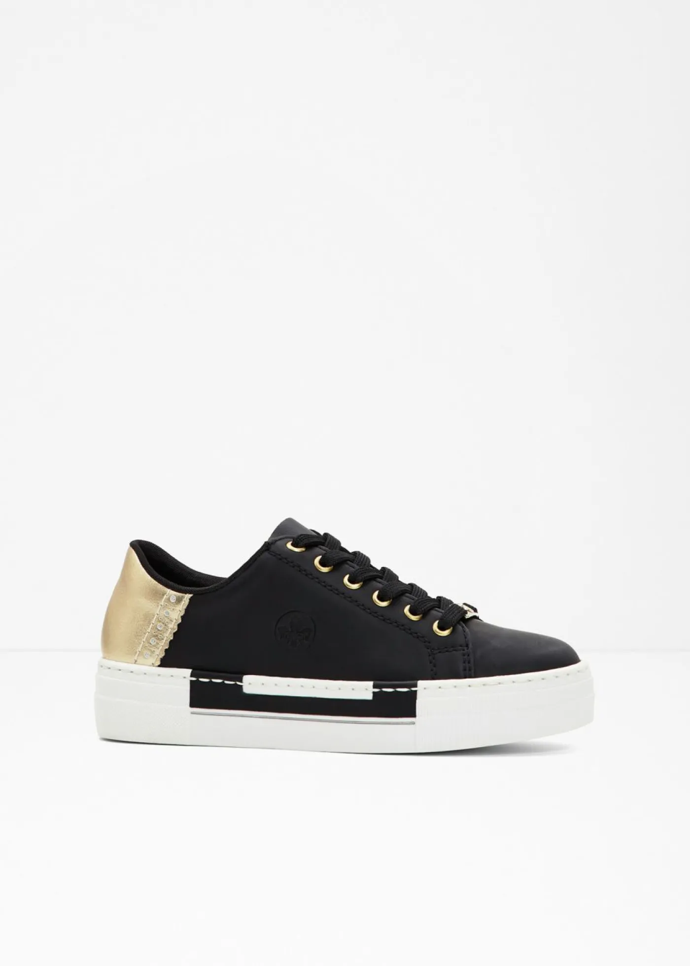 bonprix Rieker Zapatillas con plataforma de Rieker Negro-oro Best