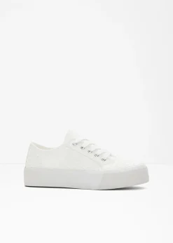 bonprix bonprix Zapatillas con plataforma Blanco Discount