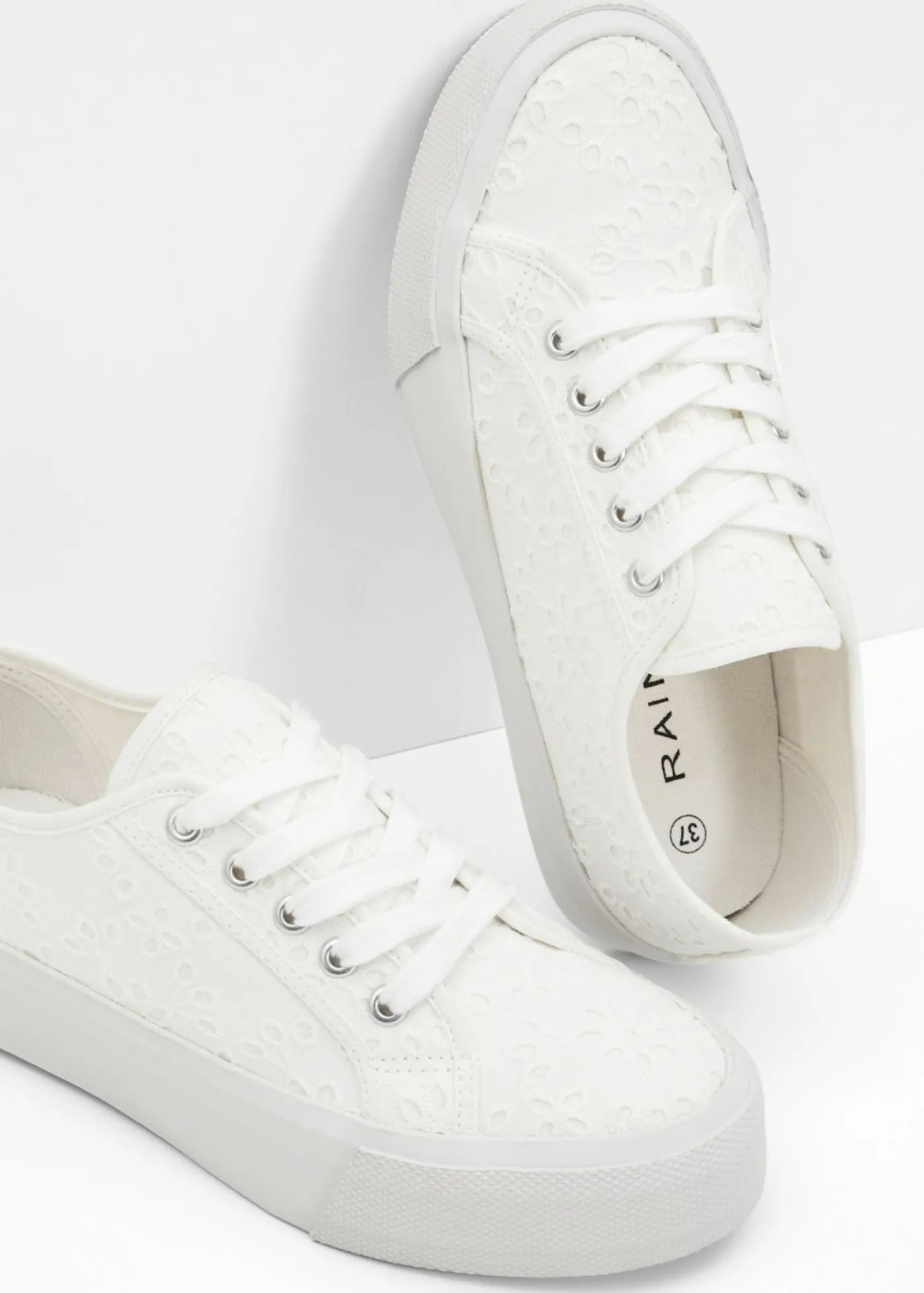 bonprix bonprix Zapatillas con plataforma Blanco Discount
