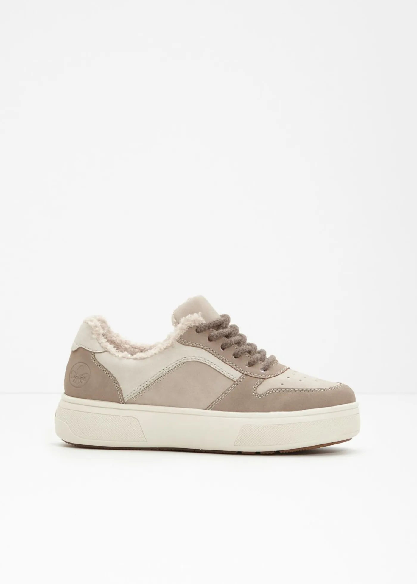bonprix Rieker Zapatillas con plataforma cómodas y forradas de Rieker Beige Sale