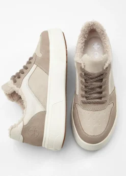 bonprix Rieker Zapatillas con plataforma cómodas y forradas de Rieker Beige Sale
