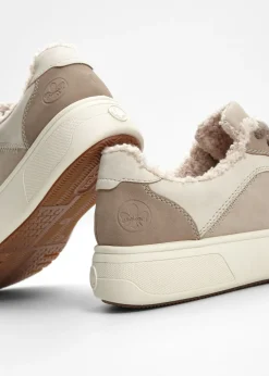 bonprix Rieker Zapatillas con plataforma cómodas y forradas de Rieker Beige Sale