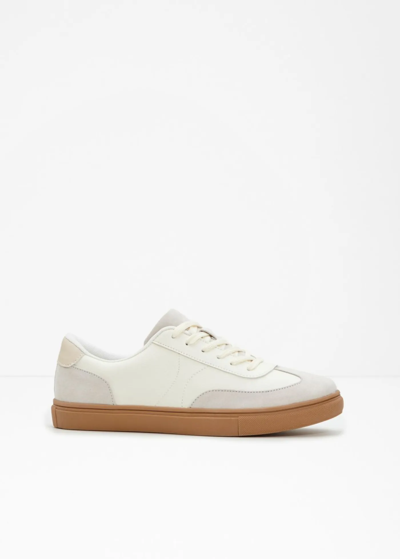 bonprix bonprix Zapatillas de aspecto retro Blanco lana Clearance