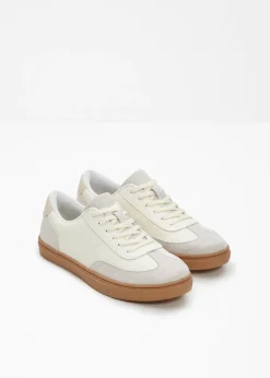 bonprix bonprix Zapatillas de aspecto retro Blanco lana Clearance
