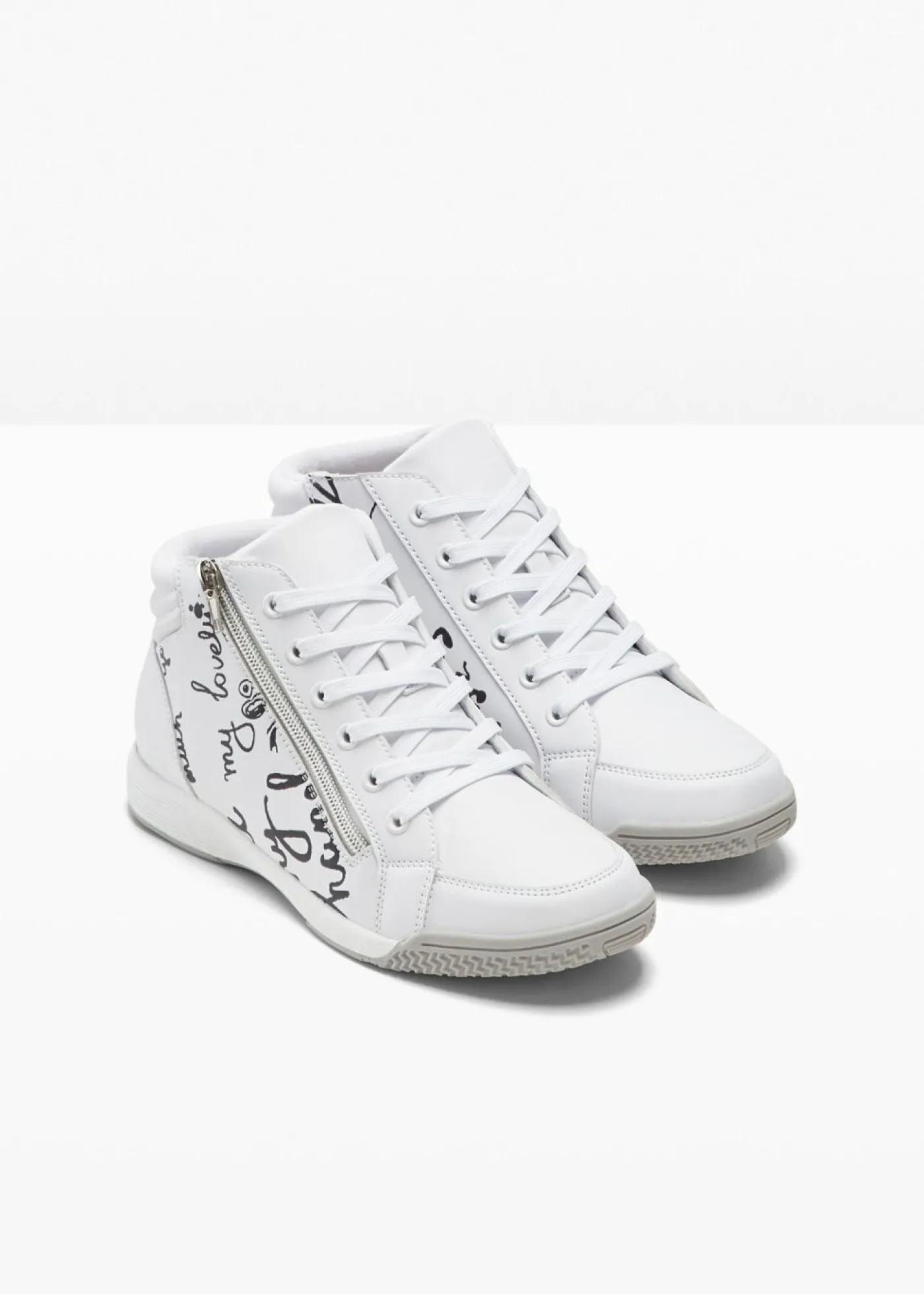 bonprix bpc selection Zapatillas de caña alta Blanco Sale