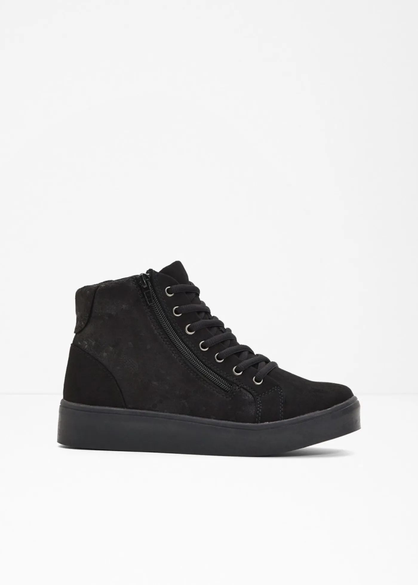 bonprix bonprix Zapatillas de caña alta con patrón floral Negro Best