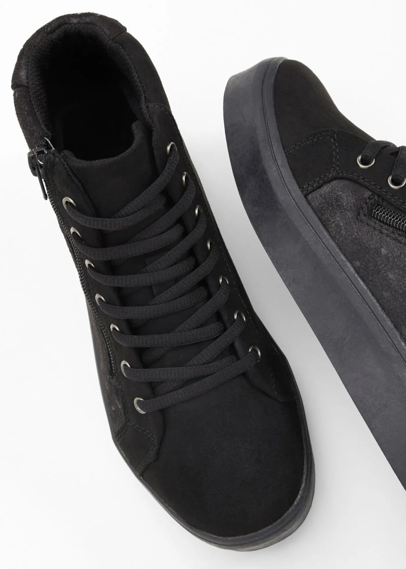 bonprix bonprix Zapatillas de caña alta con patrón floral Negro Best