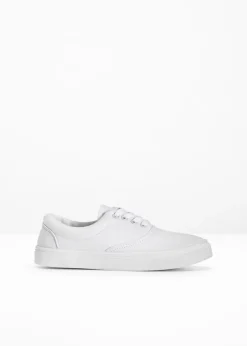bonprix bonprix Zapatillas de lona de algodón Blanco Outlet