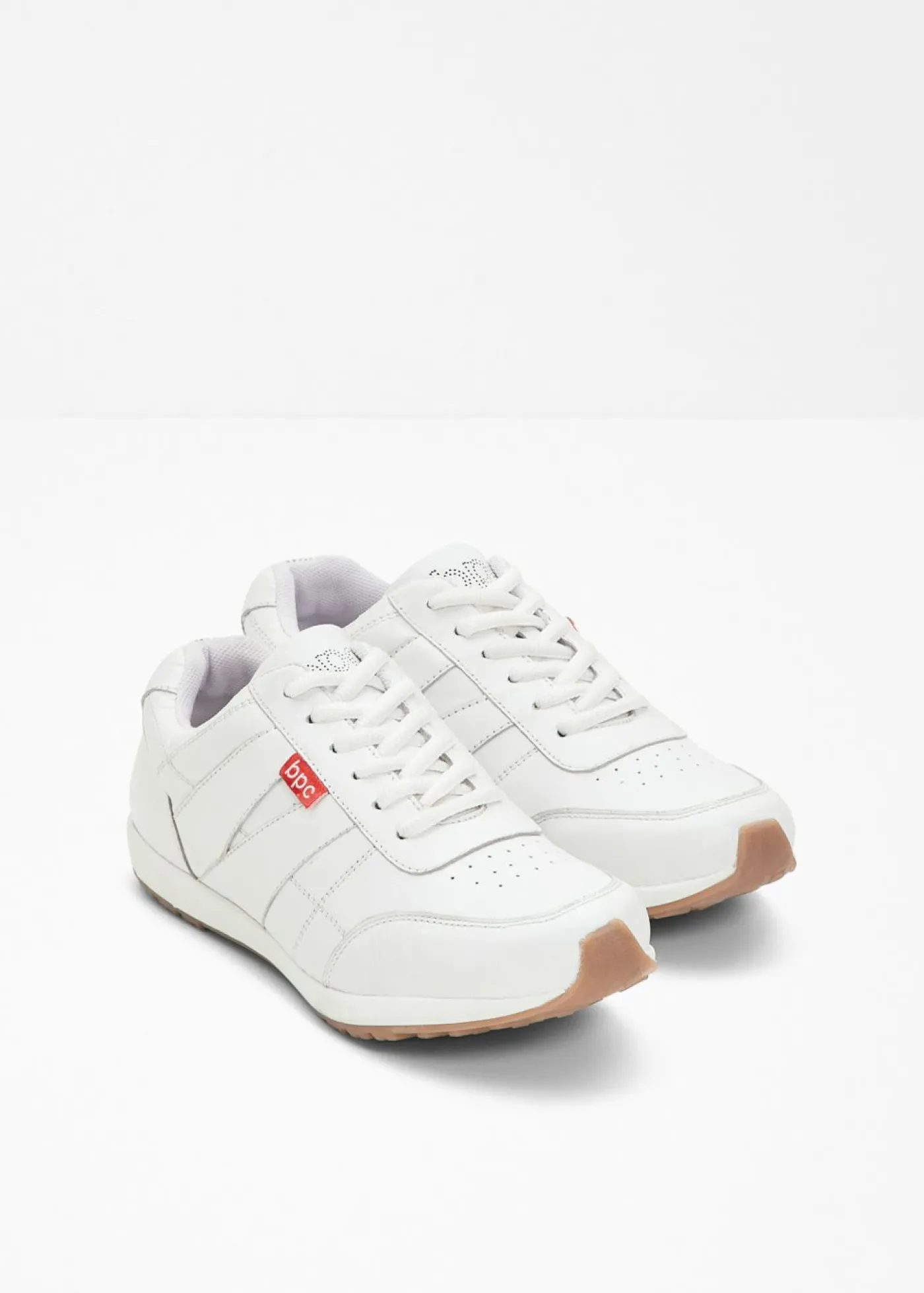 bonprix bonprix Zapatillas de piel Blanco Discount