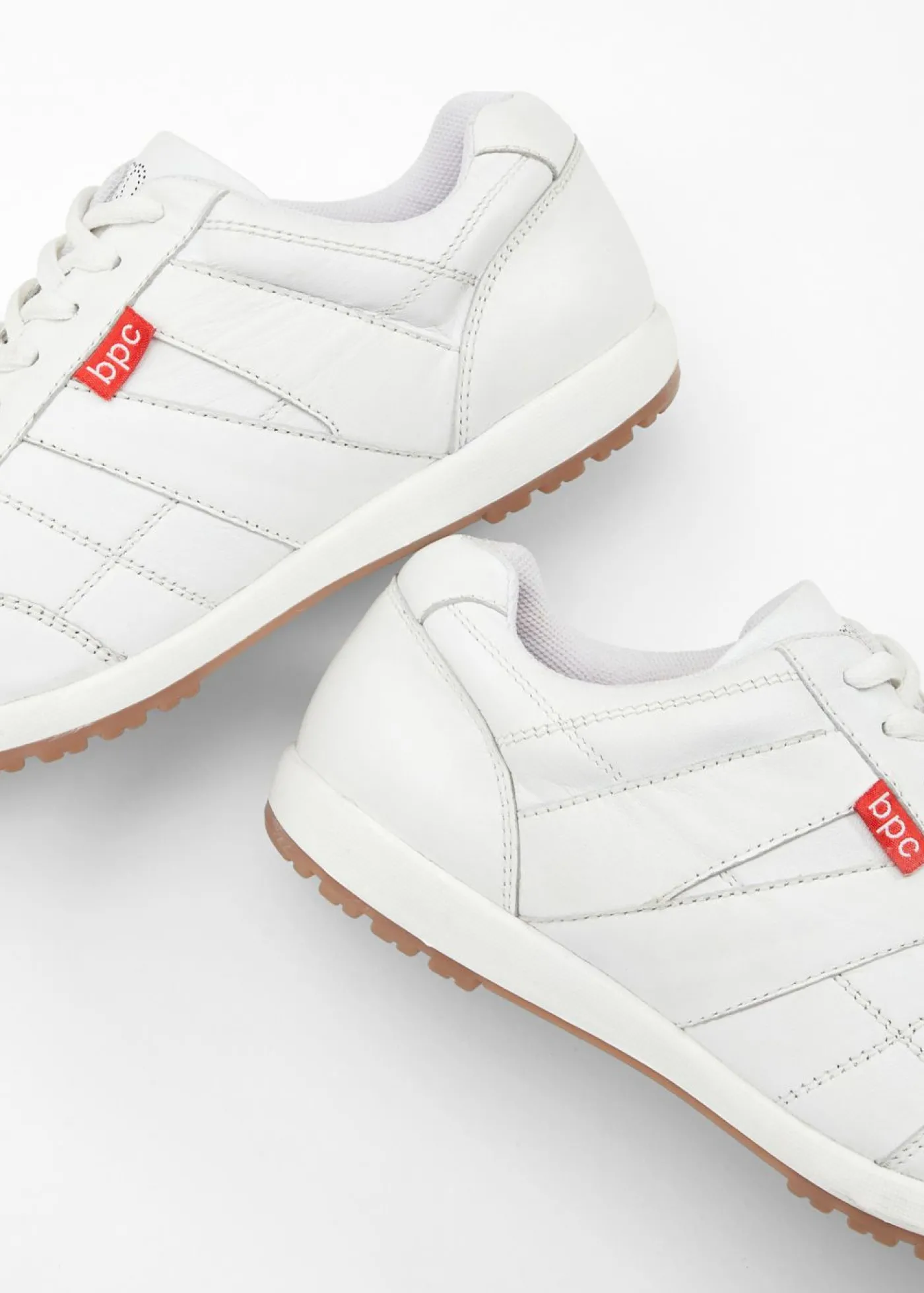 bonprix bonprix Zapatillas de piel Blanco Discount