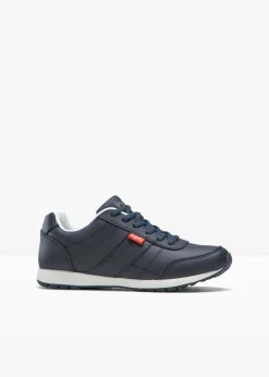 bonprix bonprix Zapatillas de piel Azul marino Sale
