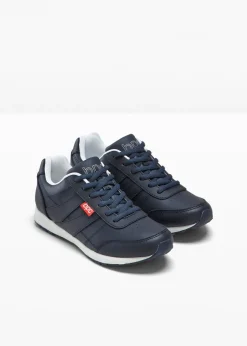 bonprix bonprix Zapatillas de piel Azul marino Sale