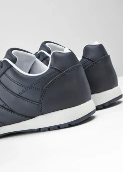 bonprix bonprix Zapatillas de piel Azul marino Sale