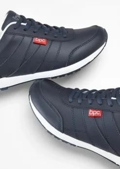bonprix bonprix Zapatillas de piel Azul marino Sale