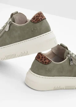 bonprix Rieker Zapatillas deportivas cómodas de Rieker con plataforma y suela ligera Verde Best