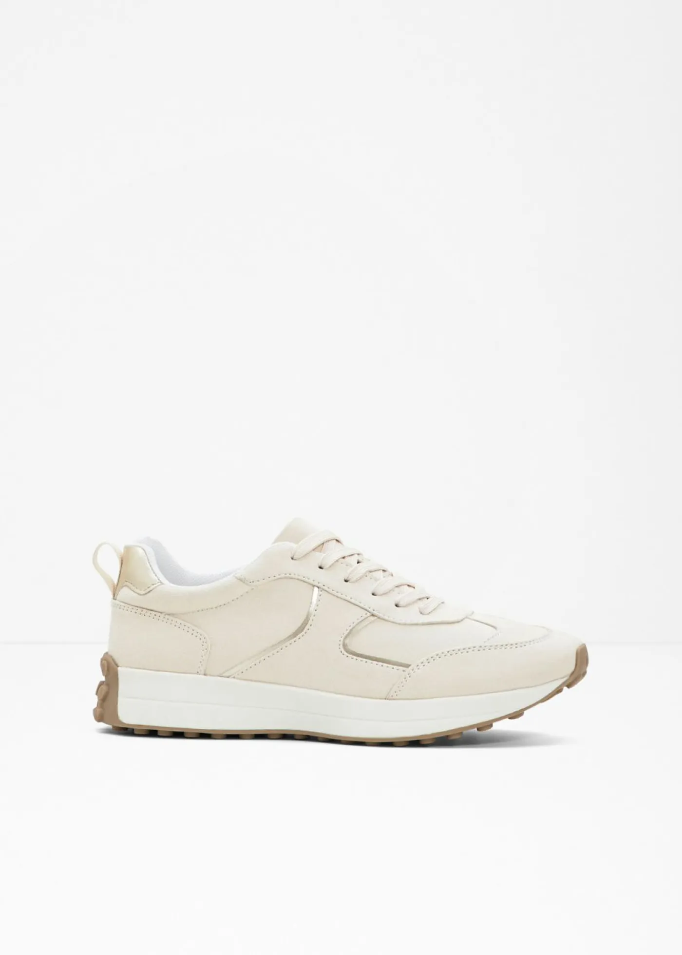 bonprix bonprix Zapatillas deportivas con detalles metálicos Crema