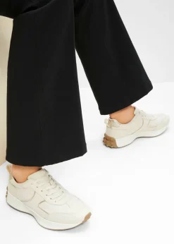 bonprix bonprix Zapatillas deportivas con detalles metálicos Crema