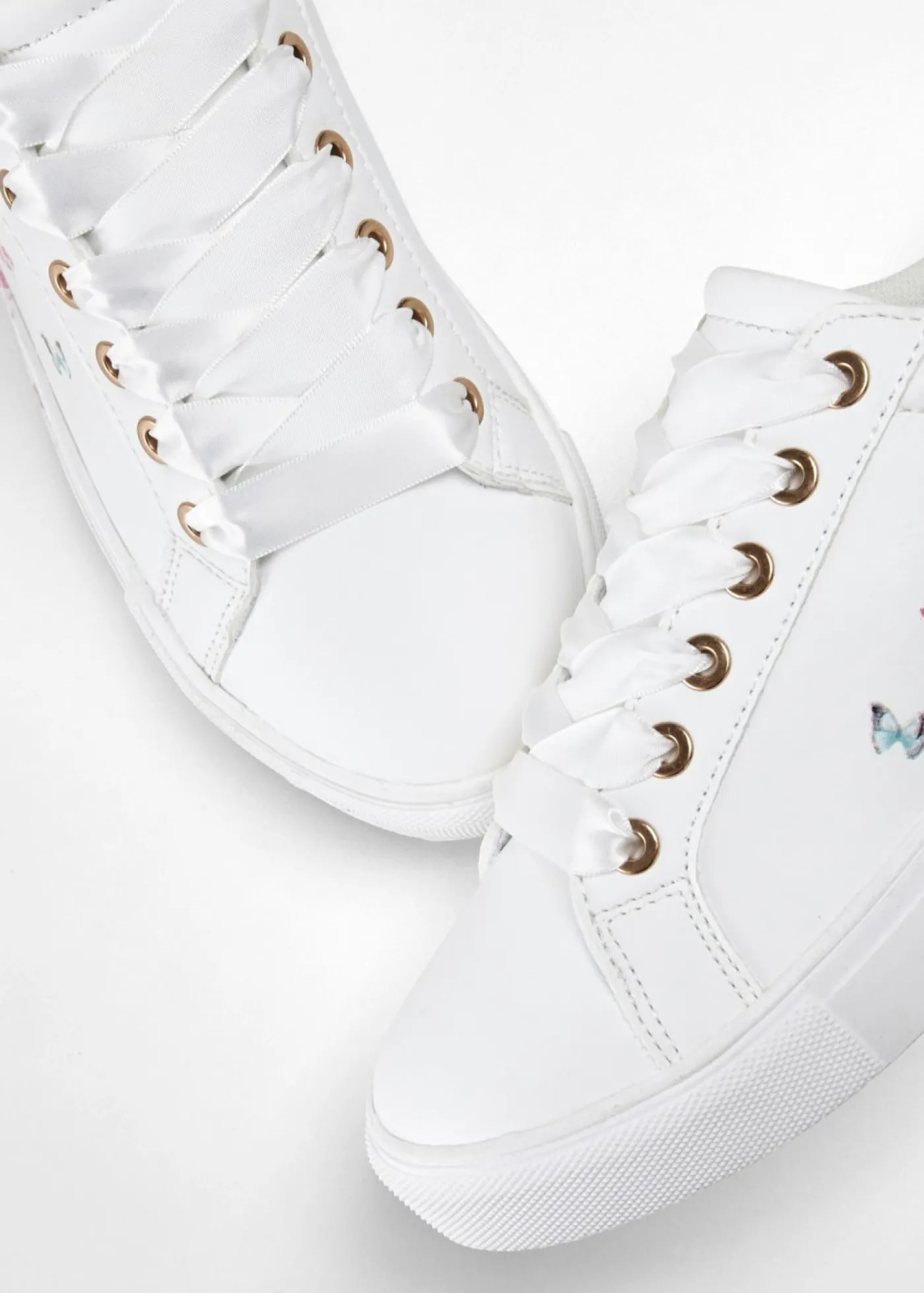 bonprix bonprix Zapatillas deportivas con estampado de flores Azul marino Hot