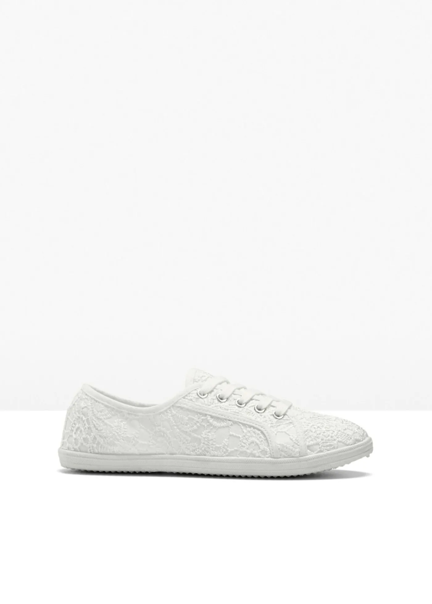bonprix bonprix Zapatillas deportivas con encaje Blanco