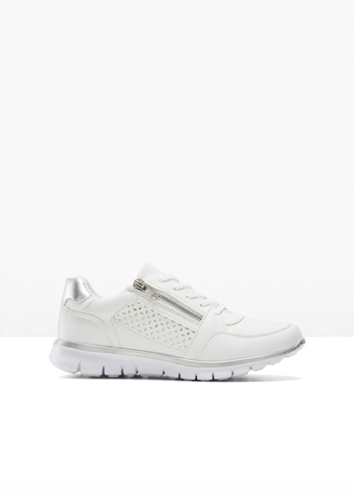 bonprix bonprix Zapatillas deportivas con cremallera Blanco Discount