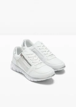 bonprix bonprix Zapatillas deportivas con cremallera Blanco Discount