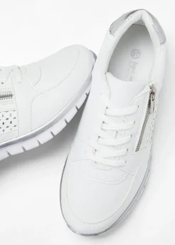 bonprix bonprix Zapatillas deportivas con cremallera Blanco Discount