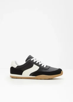 bonprix bonprix Zapatillas deportivas de estilo retro Negro-blanco Clearance